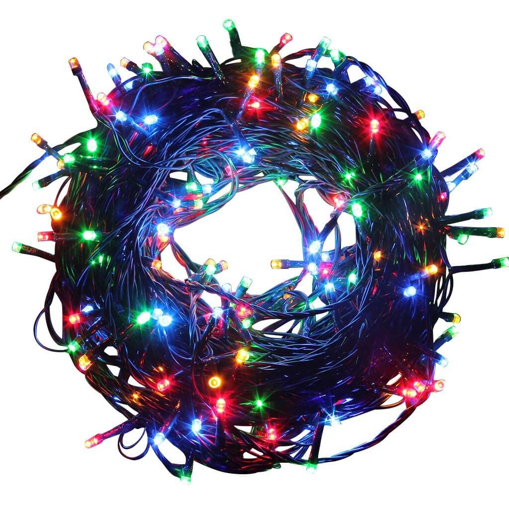 LED fényfüzér választható méretben és színben-240 LED-es-színes-3