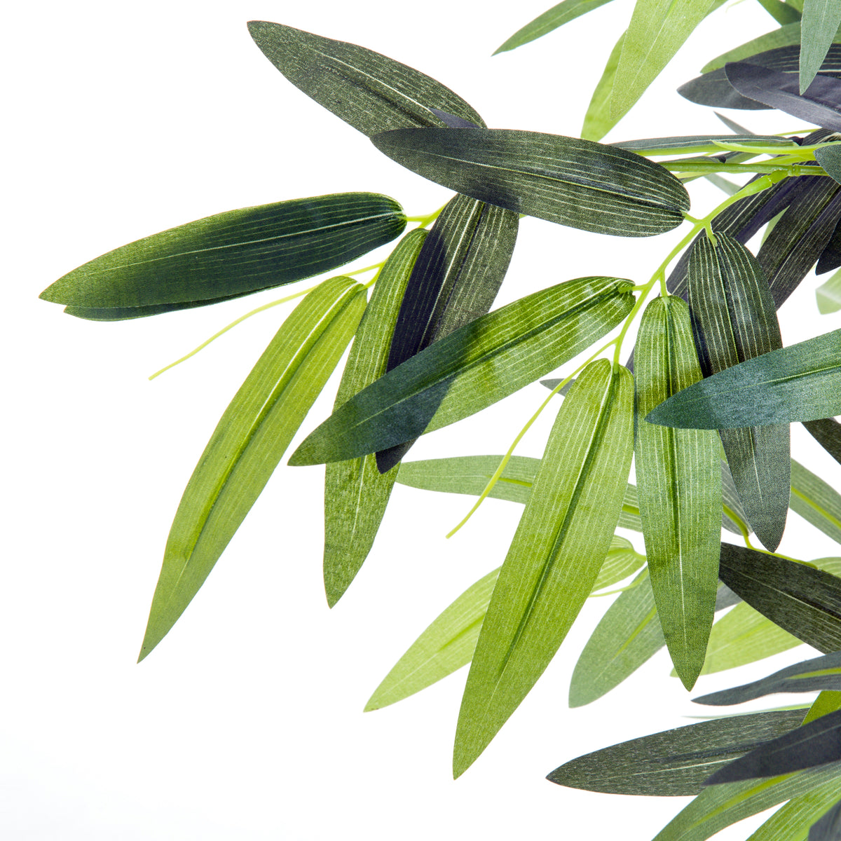 Bambou Artificiel XXL 1,80H m arbre artificiel Feuilles denses réalistes Pot Inclus Noir Vert-8
