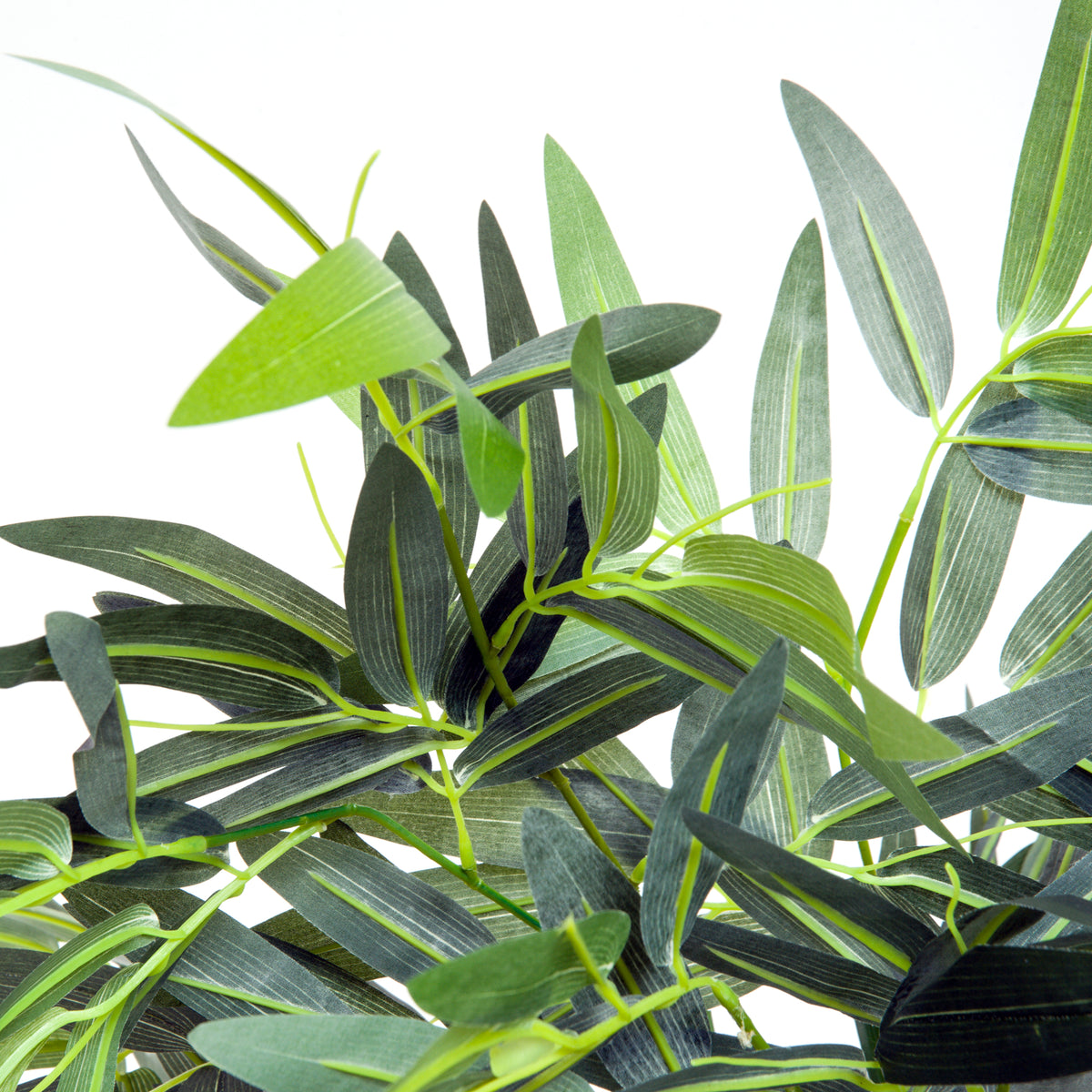 Bambou Artificiel XXL 1,80H m arbre artificiel Feuilles denses réalistes Pot Inclus Noir Vert-6