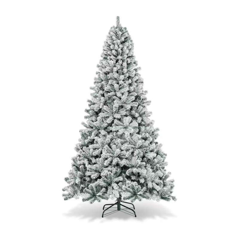 Christmas Snow Hinged Pine Tree-0