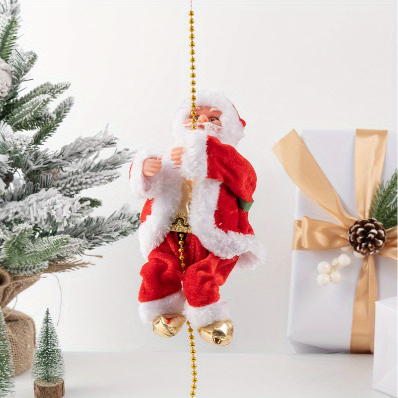 Climbing Rope Santa Hanging Christmas Decoration-1