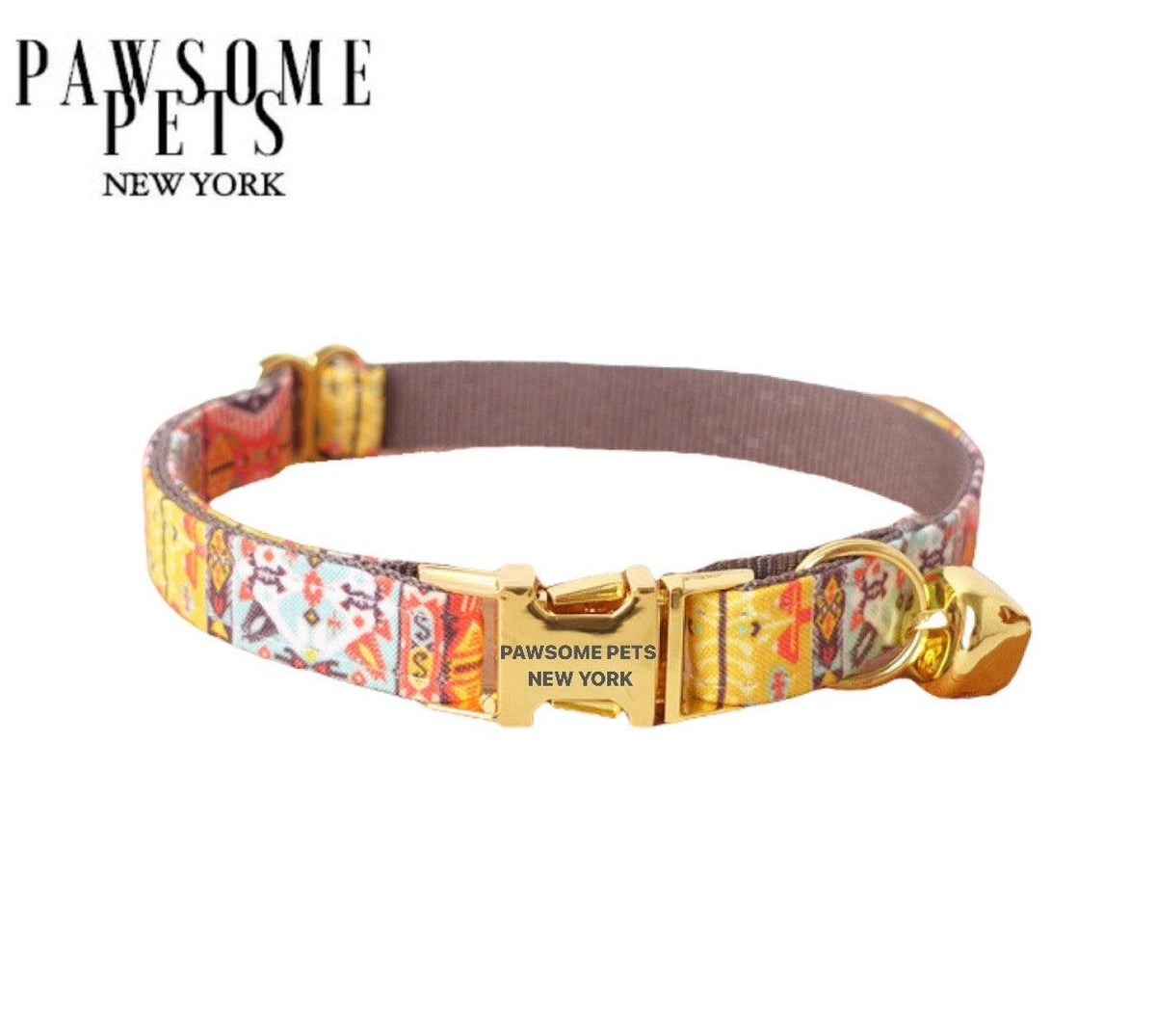 SMALL SIZE DOG & CAT COLLAR - CARAMEL BROWN-0