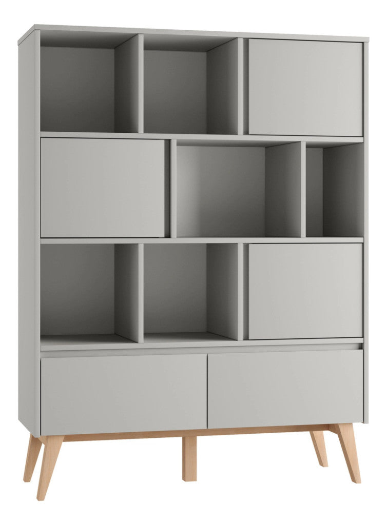 Pinio Swing Grey széles könyvespolc