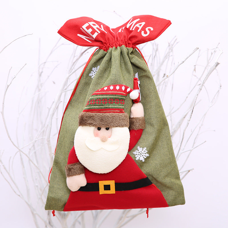 Drawstring Christmas Gift Bag-1