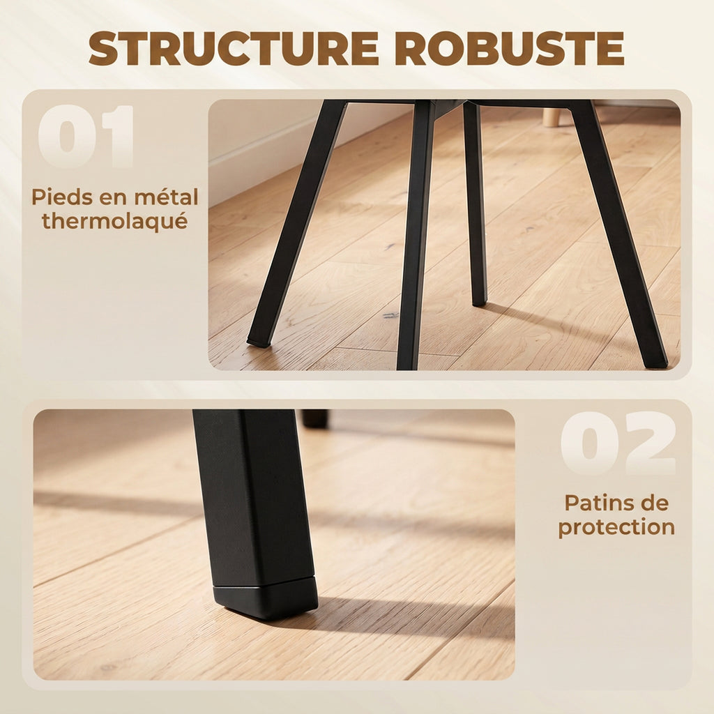 Lot de 2 Chaises de Salle à Manger Pivotantes à 360°, Chaises Cuisine Rembourrée en Chenille, Dossier Incurvé, Vert-6