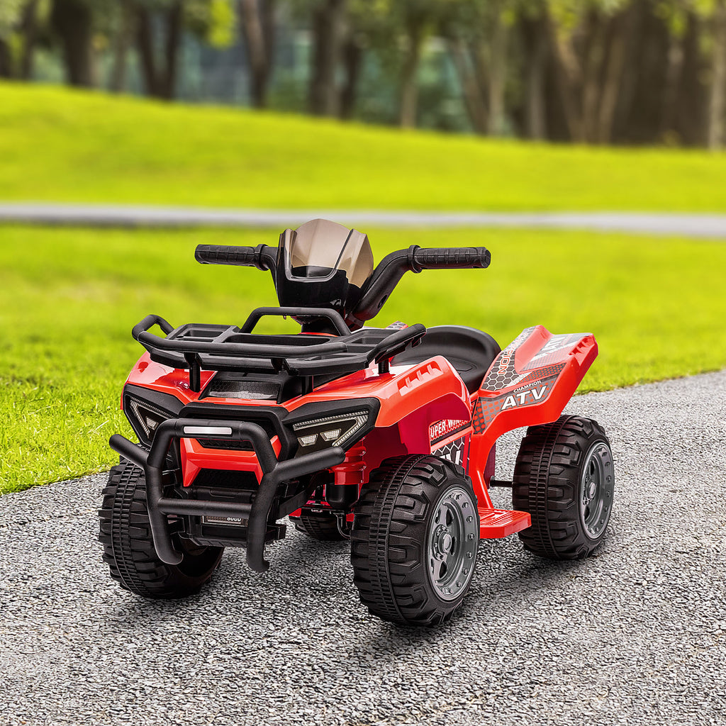 Quad buggy voiture électrique enfant quad électrique 18-36 mois 6 V 2 Km/h max. rouge