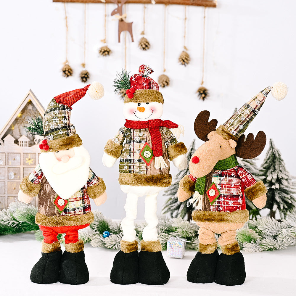 Christmas Telescopic Leg Doll-0