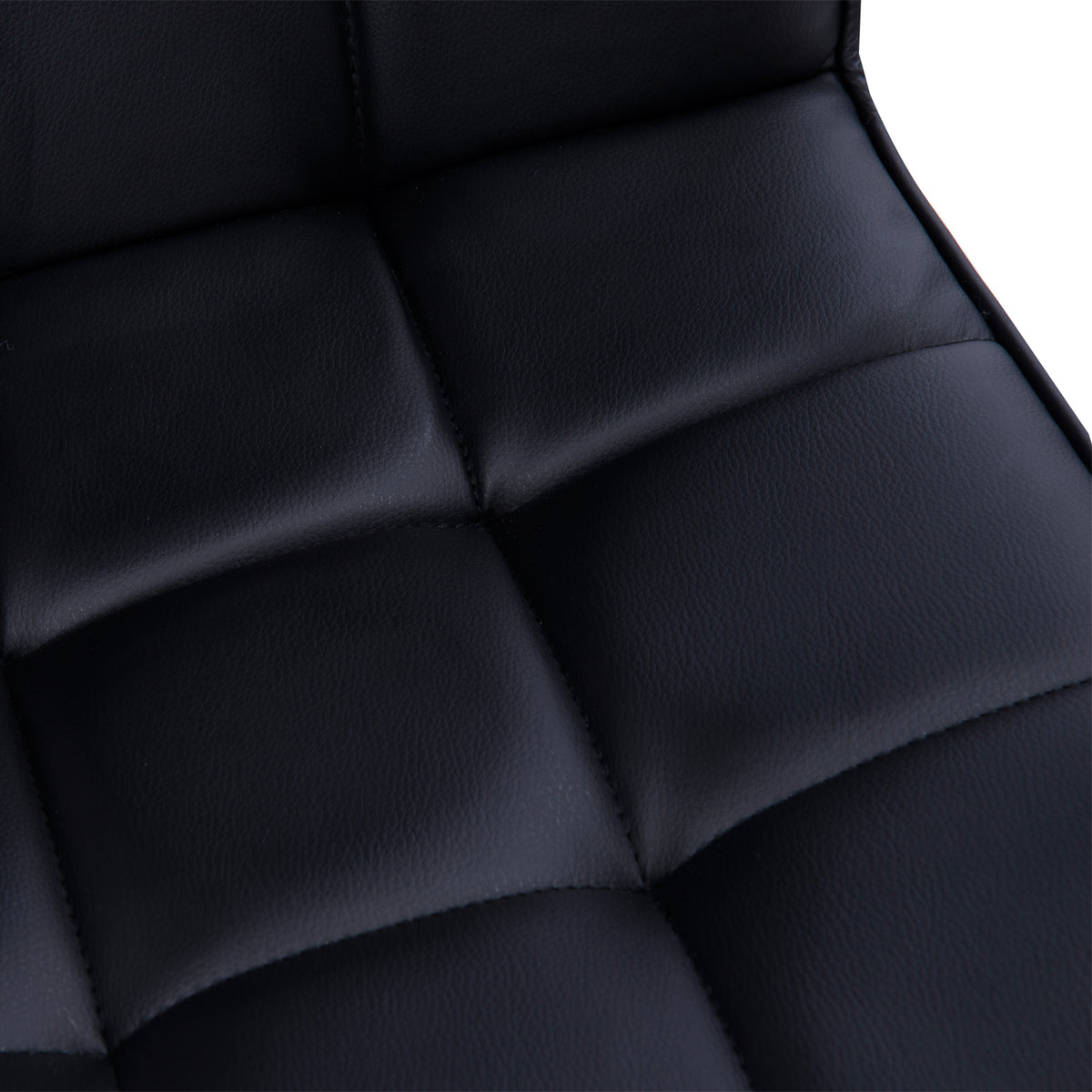 Chaise de bureau fauteuil manager pivotant hauteur réglable revêtement synthétique capitonné noir-6