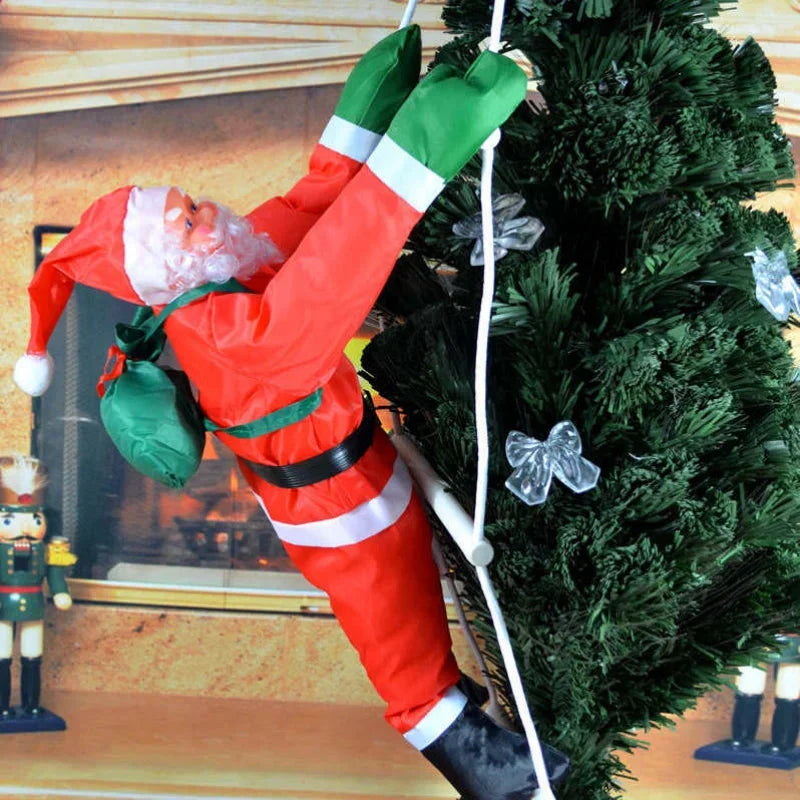 Climbing Santa Claus Christmas Tree Ornament-1