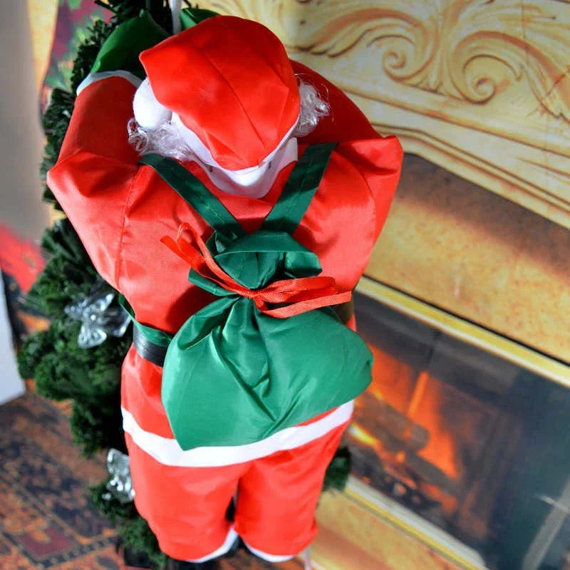 Climbing Santa Claus Christmas Tree Ornament-2