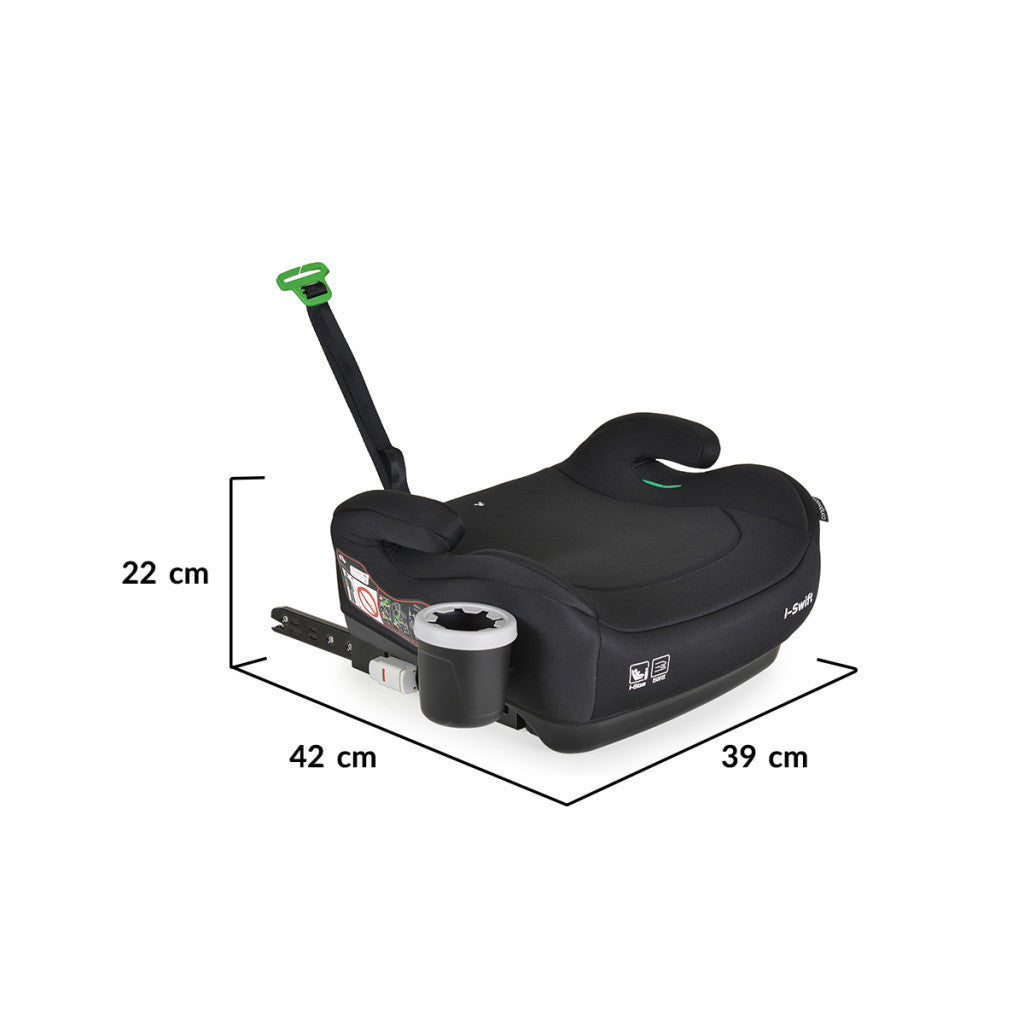 Cangaroo I-Swift I-Size Isofix ülésmagasító (125-150cm) - Fekete-4