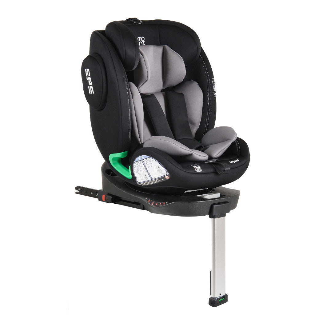 Moni Legend I-Size 360°-ban forgatható ISOFIX gyermekülés 40-150 cm - Szürke-0