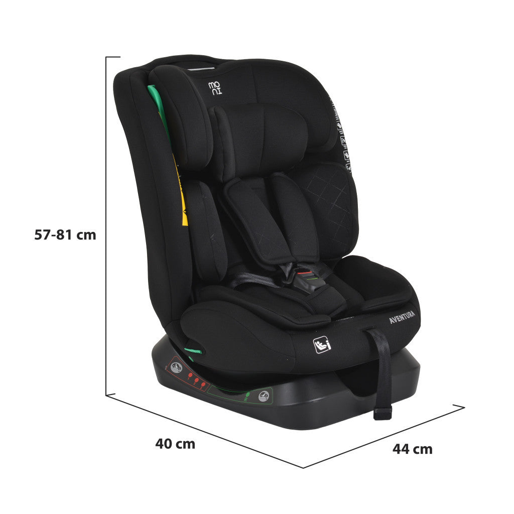 Moni Aventura I-Size gyermekülés (40-150 cm) - Fekete