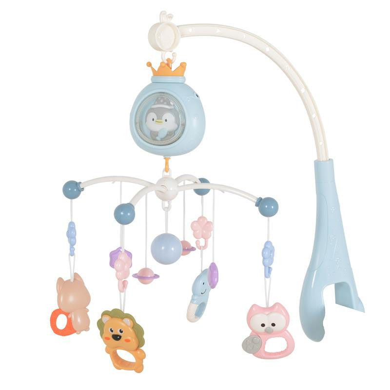Moni Penguin Bed bell zenélő forgó játék kiságyra fehér zajjalzenélő forgó - Kék-0