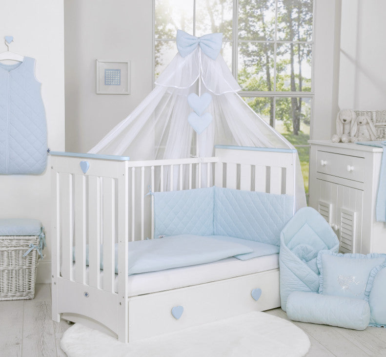 BabyLion Prémium Royal 5 részes ágyneműhuzat szett - Kék