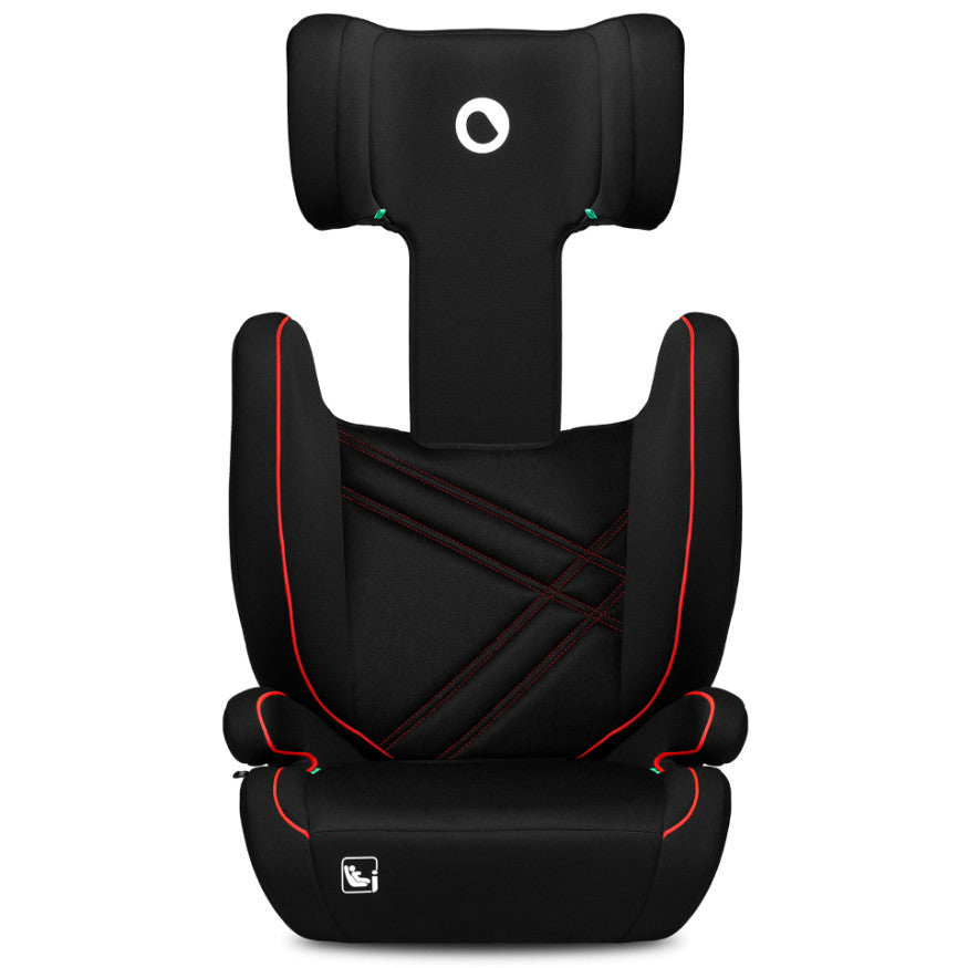 Lionelo Hugo i-Size Isofix gyerekülés (100-150 cm) - Black Red-1