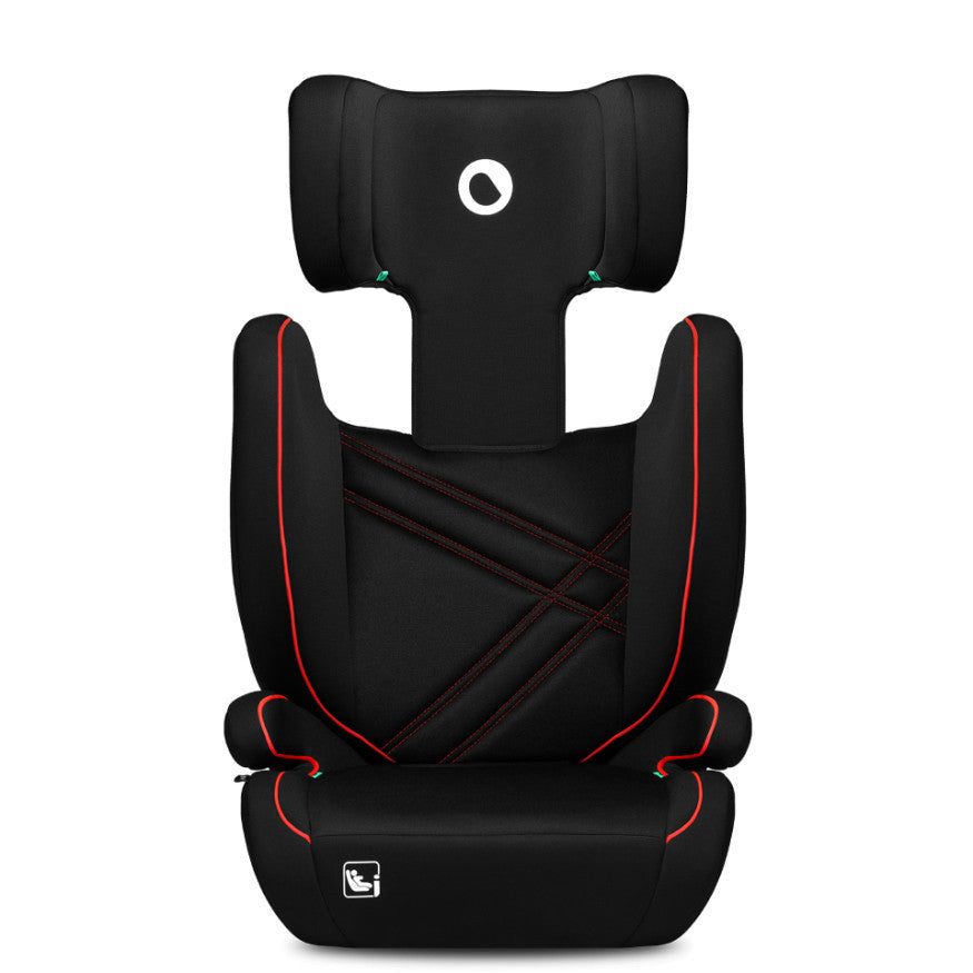 Lionelo Hugo i-Size Isofix gyerekülés (100-150 cm) - Black Red-2