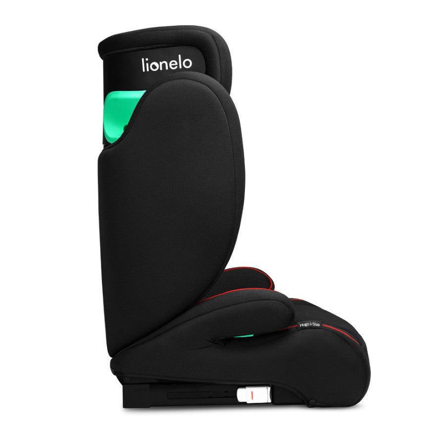 Lionelo Hugo i-Size Isofix gyerekülés (100-150 cm) - Black Red-4
