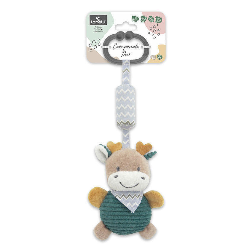 Lorelli Toys Campanula plüss babakocsi játék - Kék Szarvas-1