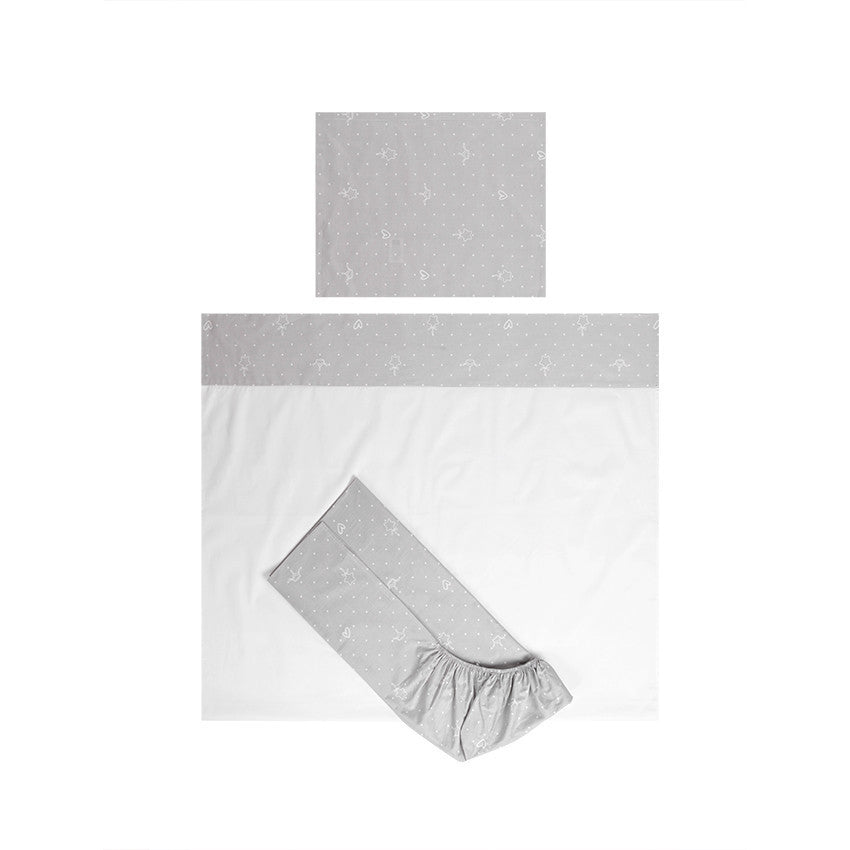 Lorelli Tiny Dream Trio ágynemű garnitúra 70x140 - Bear Grey