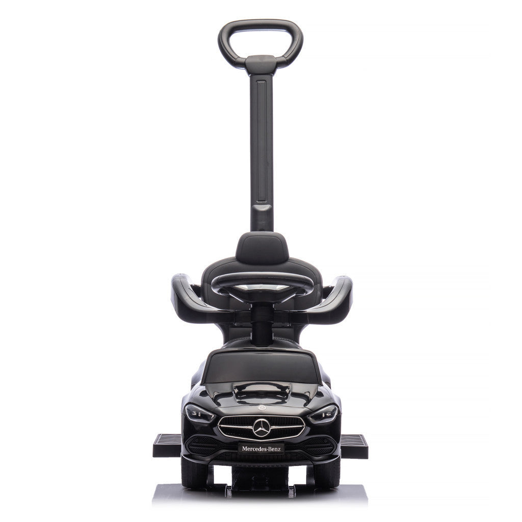 Chipolino Mercedes Benz C-Class bébitaxi tolókarral - black