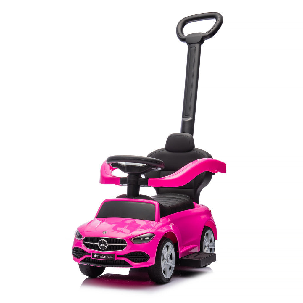 Chipolino Mercedes Benz C-Class bébitaxi tolókarral – Pink