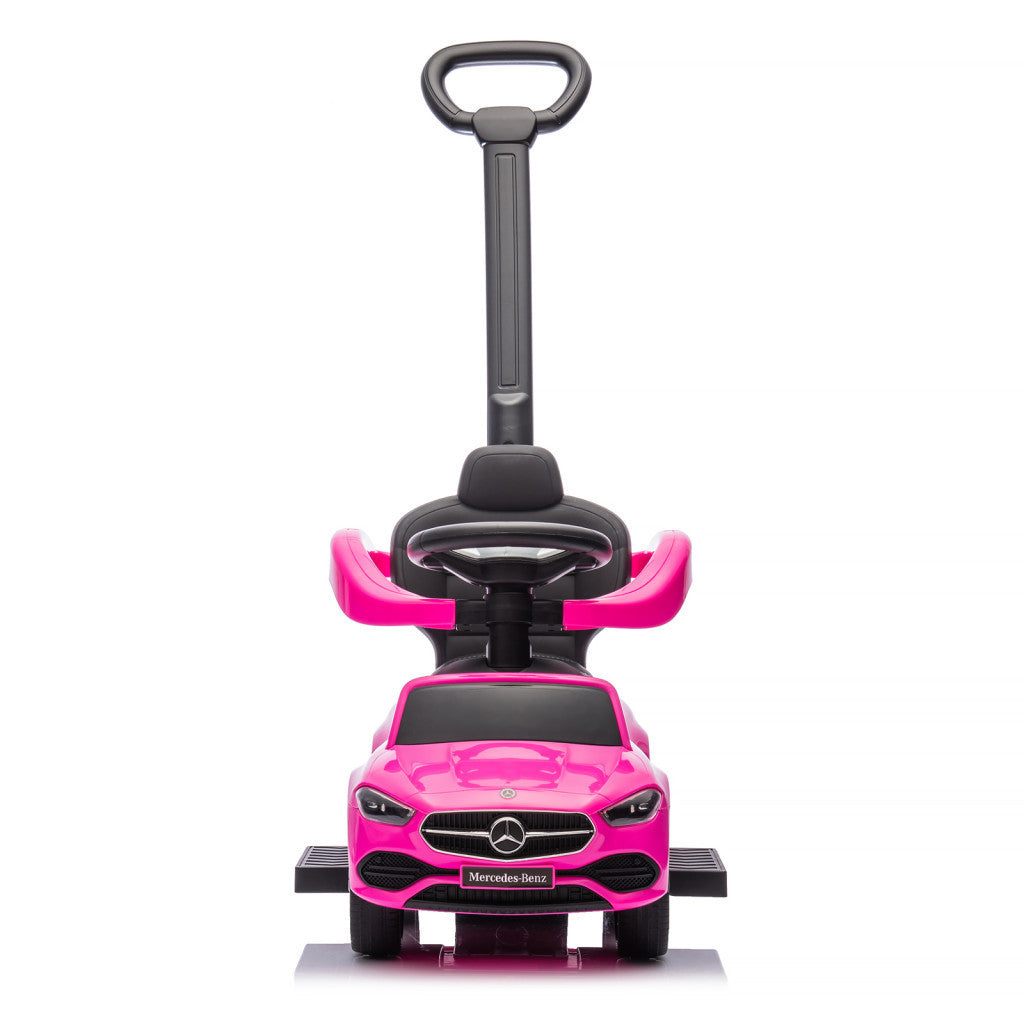 Chipolino Mercedes Benz C-Class bébitaxi tolókarral – Pink