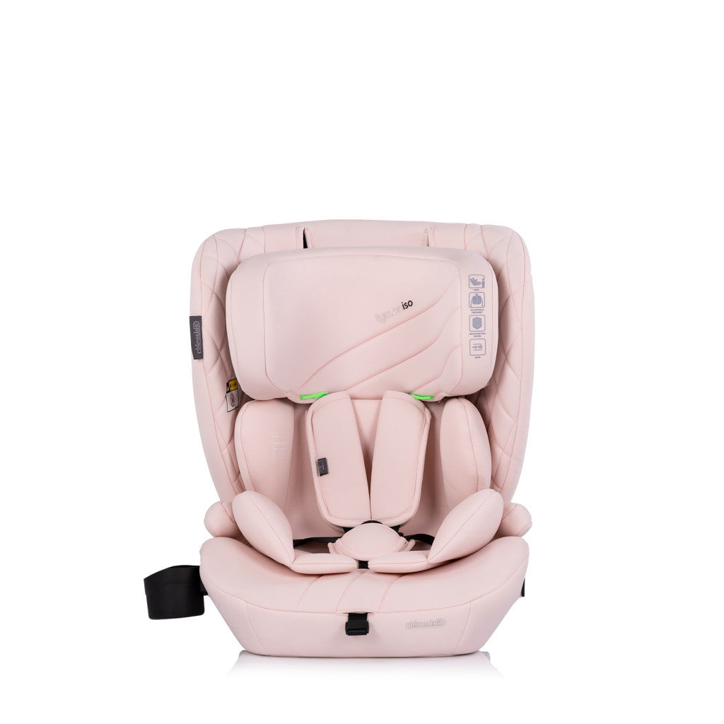 Chipolino Tycoon ISO autósülés Isofix 76-150cm - pink marshmallow