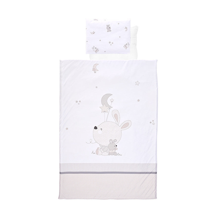 Lorelli 4 részes ágynemű garnitúra - Little Rabbits Grey-0