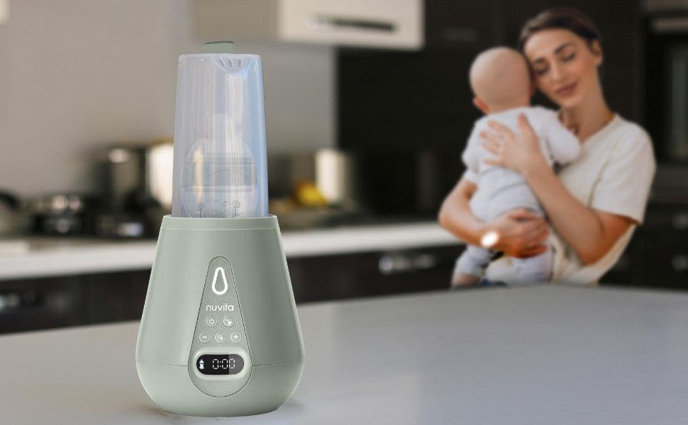 Nuvita digitális cumisüveg-melegítő - 1170 - Sage green-4