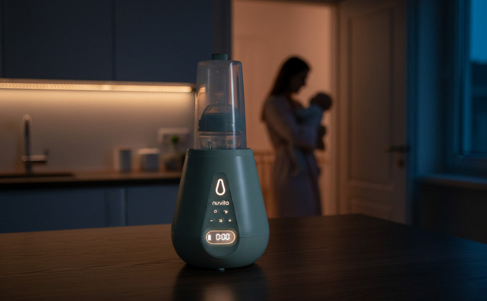 Nuvita digitális cumisüveg-melegítő - 1170 - Sage green-5