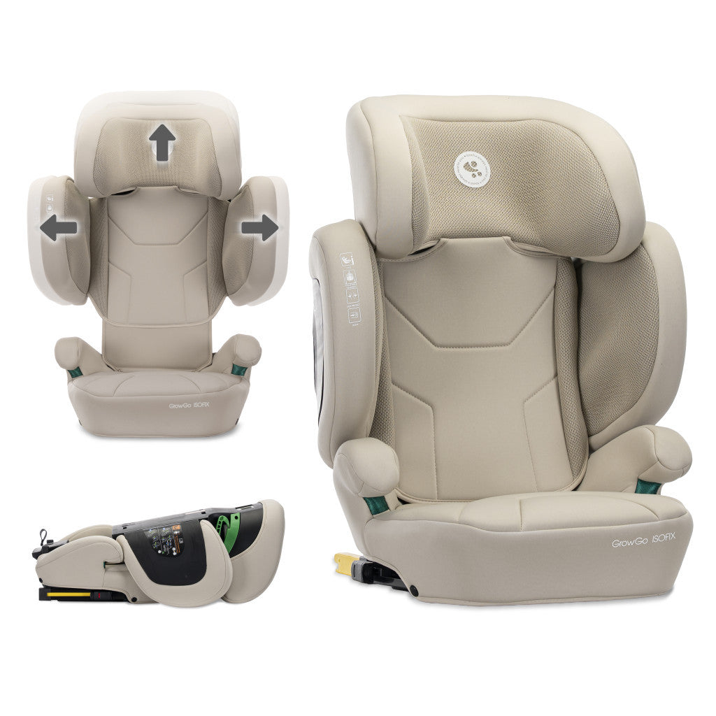 Lorelli Growgo 100-150 cm összecsukható i-Size isofixes gyerekülés -Beige-0