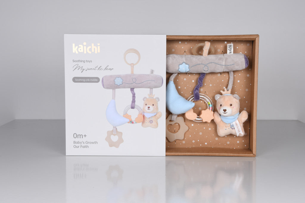 Chipolino Babajáték babakocsira és kiságyra - Bear and Moon-4