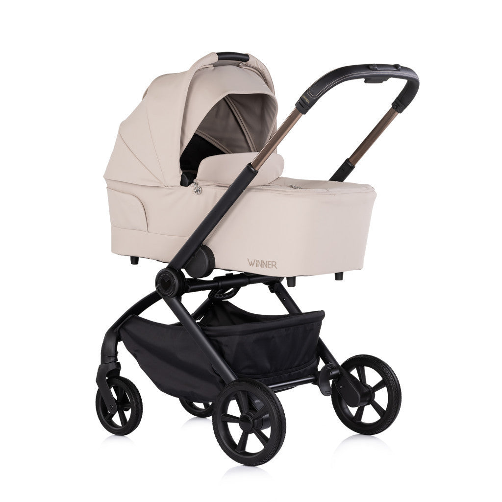Chipolino Winner 2in1 újszülött babakocsi 22 kg-ig - Latte-1