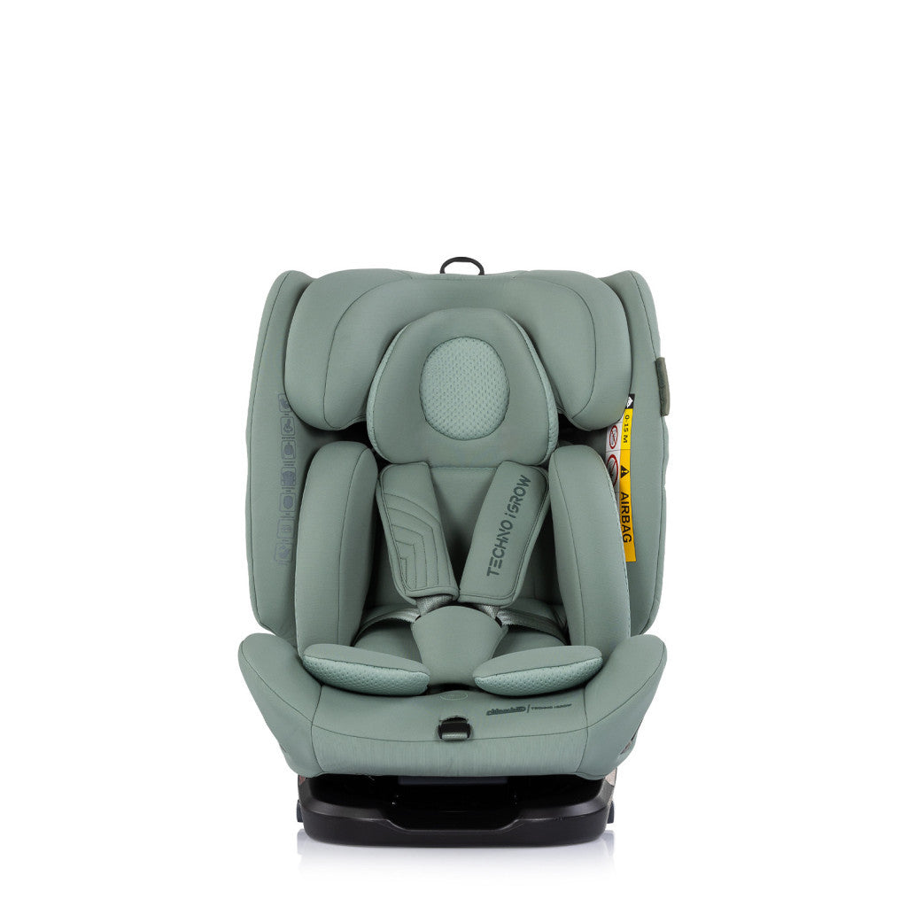 Chipolino Techno iGrow autósülés Isofix 40-150cm - matcha