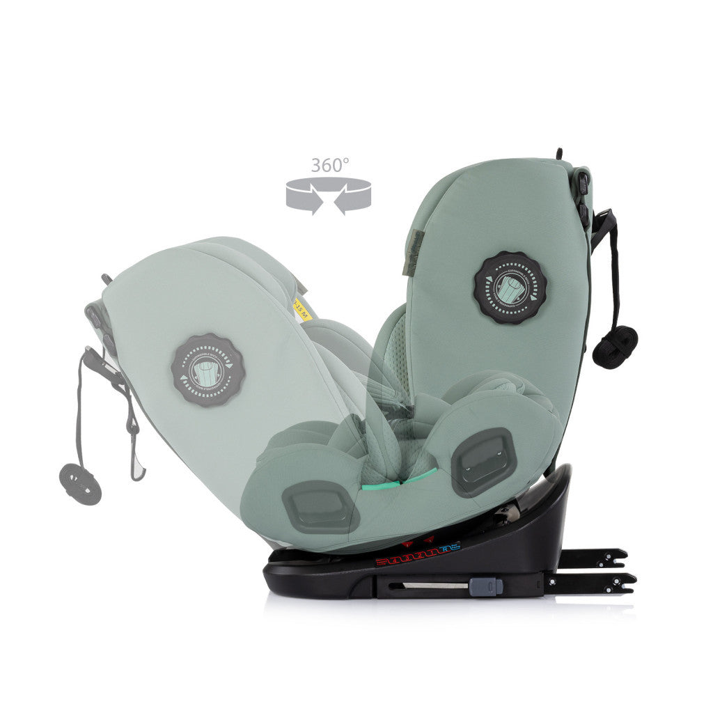 Chipolino Techno iGrow autósülés Isofix 40-150cm - matcha