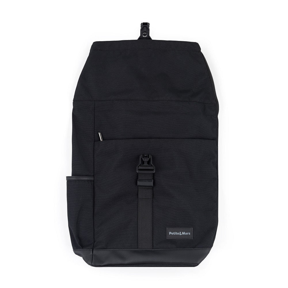 Petite&Mars Pelenkázó hátizsák babakocsira Jackob - Absolute Black-6