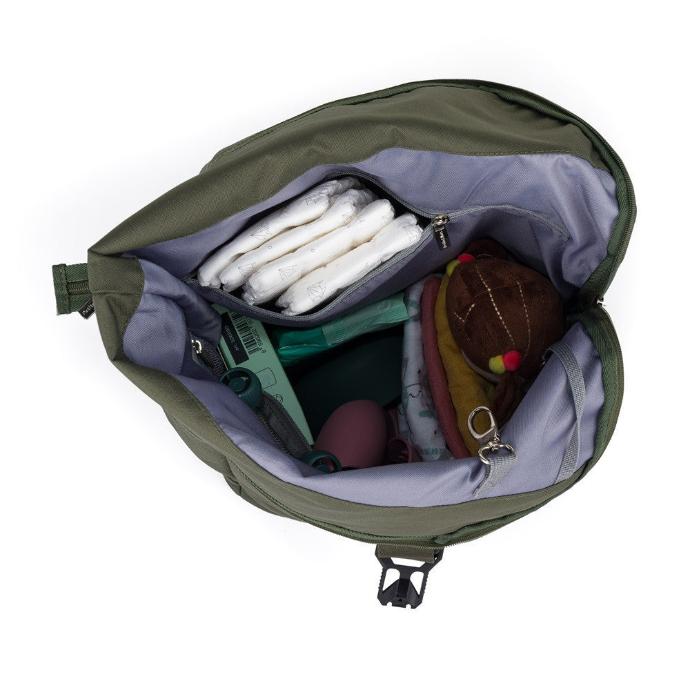 Petite&Mars Pelenkázó hátizsák babakocsira Jackob - Military Green-6