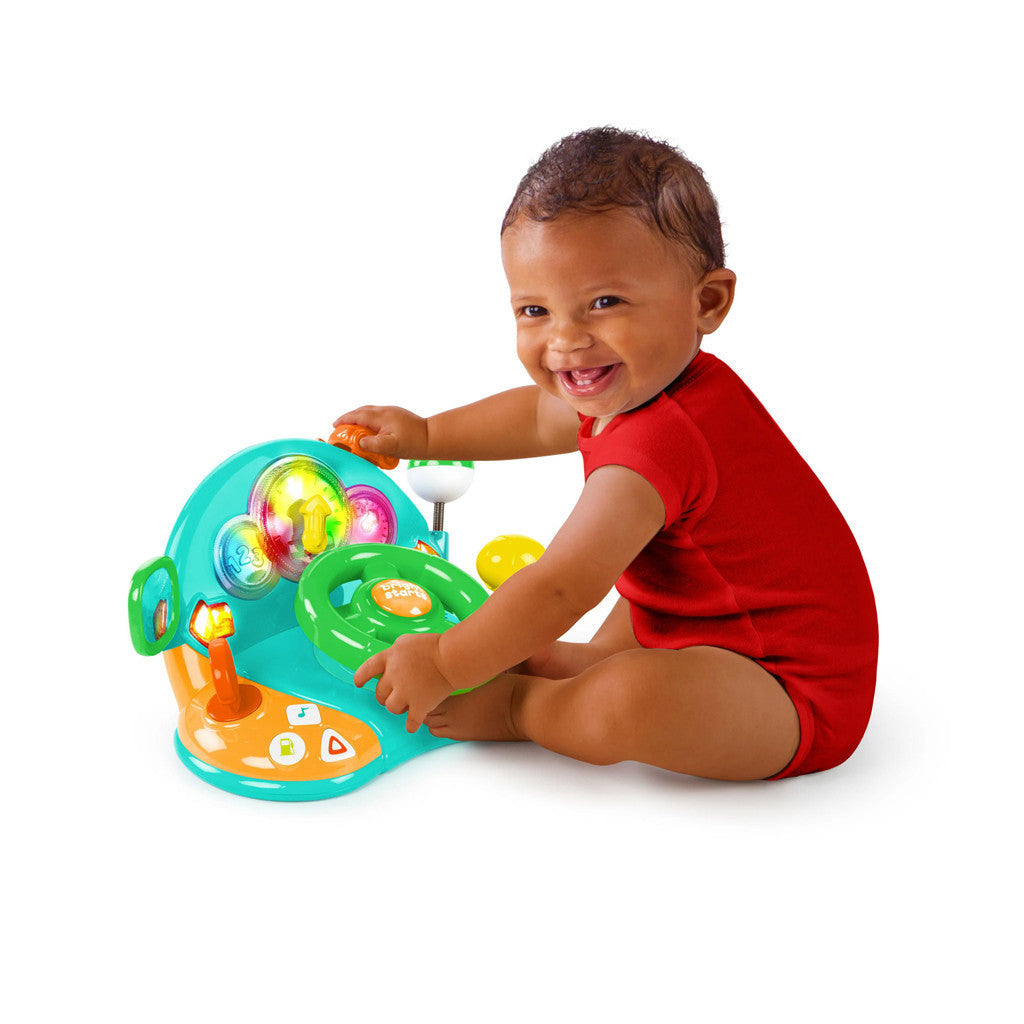 Bright Starts Zenélő kormánykerék játék, Lights & Colors Driver™, 6 hó+-2