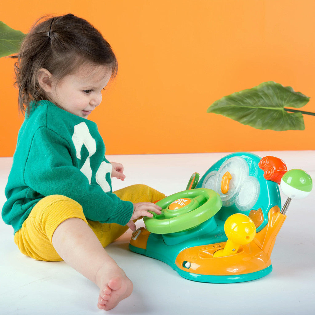 Bright Starts Zenélő kormánykerék játék, Lights & Colors Driver™, 6 hó+-3