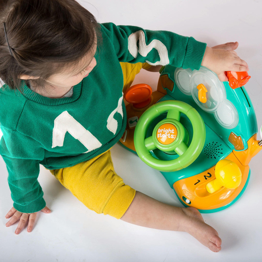 Bright Starts Zenélő kormánykerék játék, Lights & Colors Driver™, 6 hó+-5