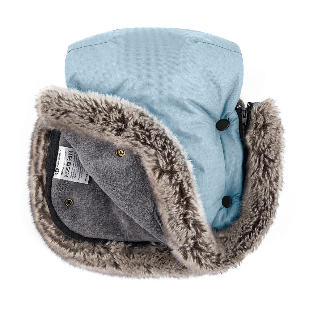 Petite&Mars Kesztyű / Kézmelegítő babakocsira Furry - Sky Whisper-1