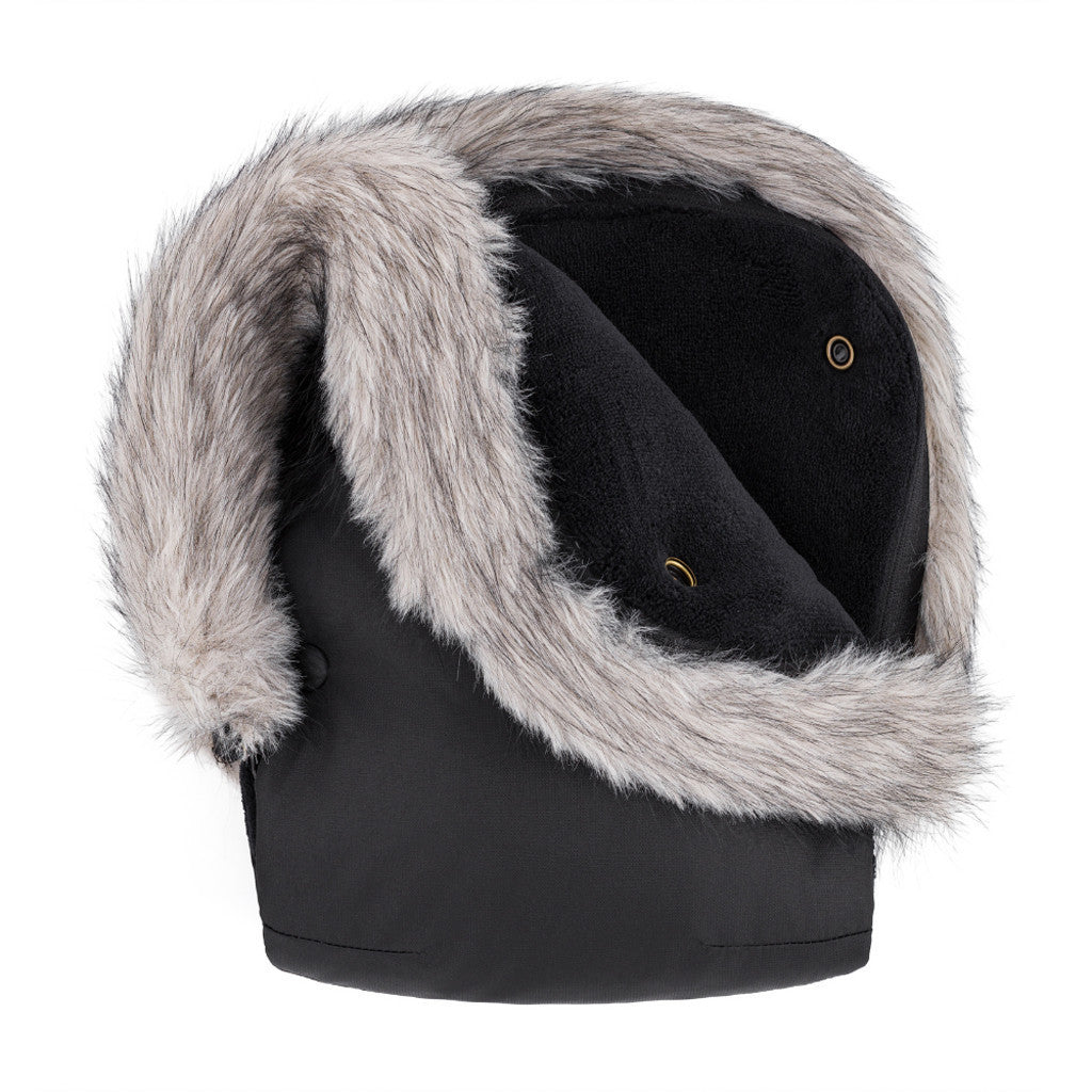 PETITE&MARS Kesztyű / Kézmelegítő babakocsira Furry Forever Black-2