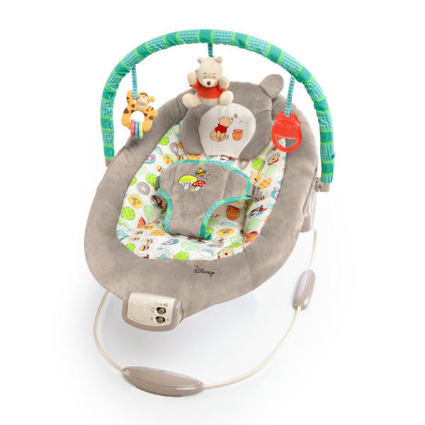 Bright Starts Rezgő pihenőszék dallamokkal, Winnie the Pooh Dots & Hunny, 0 hó+, 9 kg-ig-0