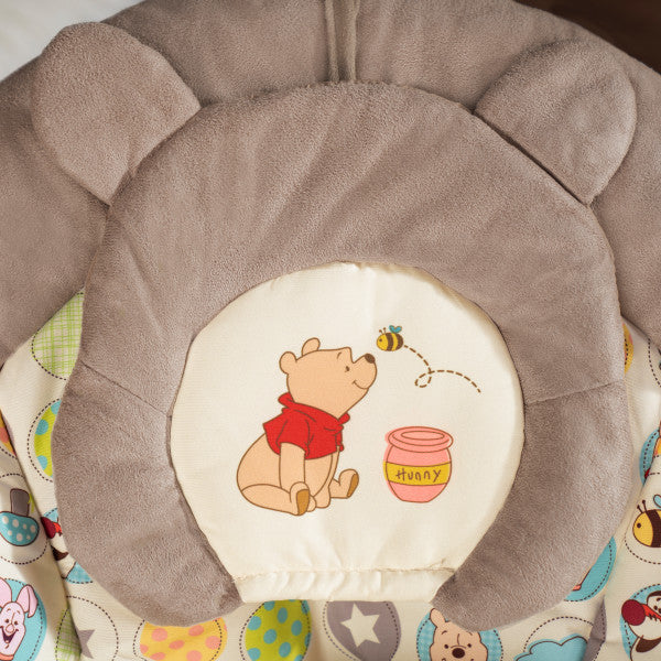 Bright Starts Rezgő pihenőszék dallamokkal, Winnie the Pooh Dots & Hunny, 0 hó+, 9 kg-ig-5