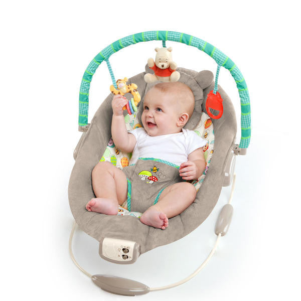 Bright Starts Rezgő pihenőszék dallamokkal, Winnie the Pooh Dots & Hunny, 0 hó+, 9 kg-ig-8