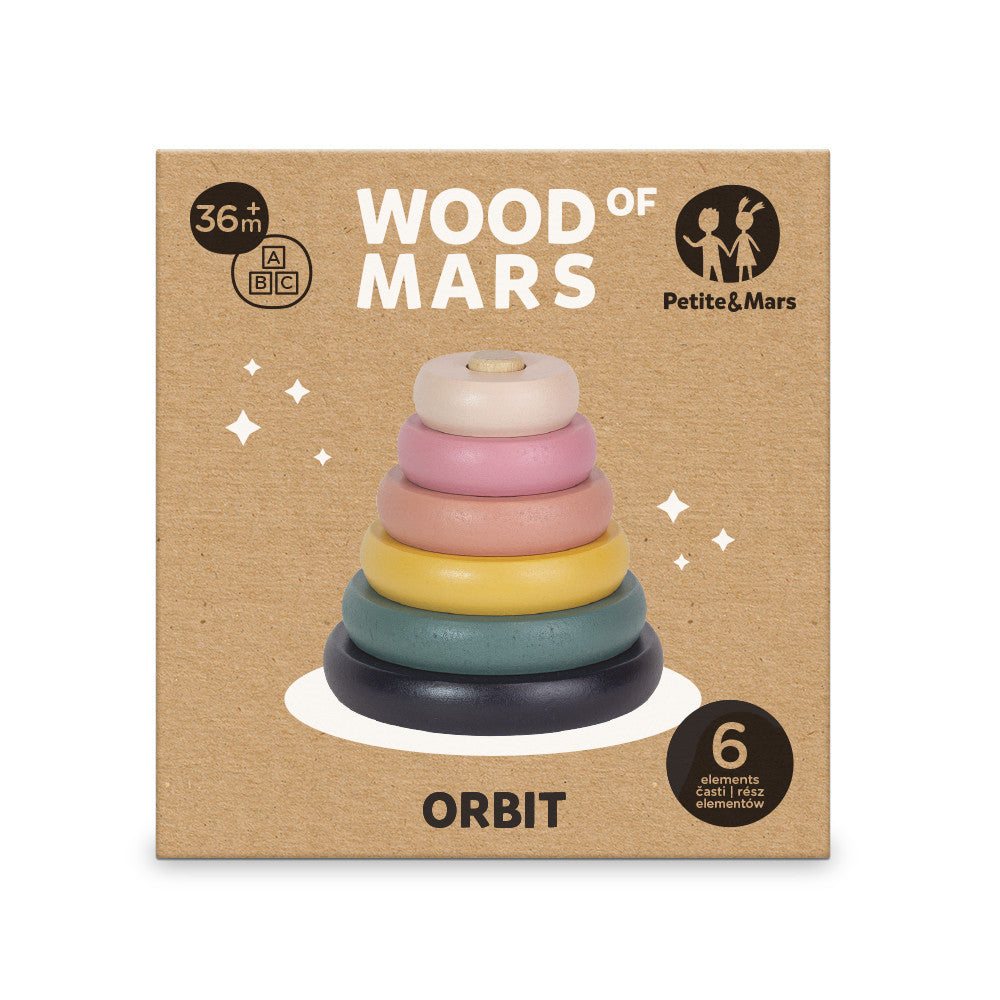 Petite&Mars Fa építőjáték, Orbit Wood of Mars, 36 hó+-2