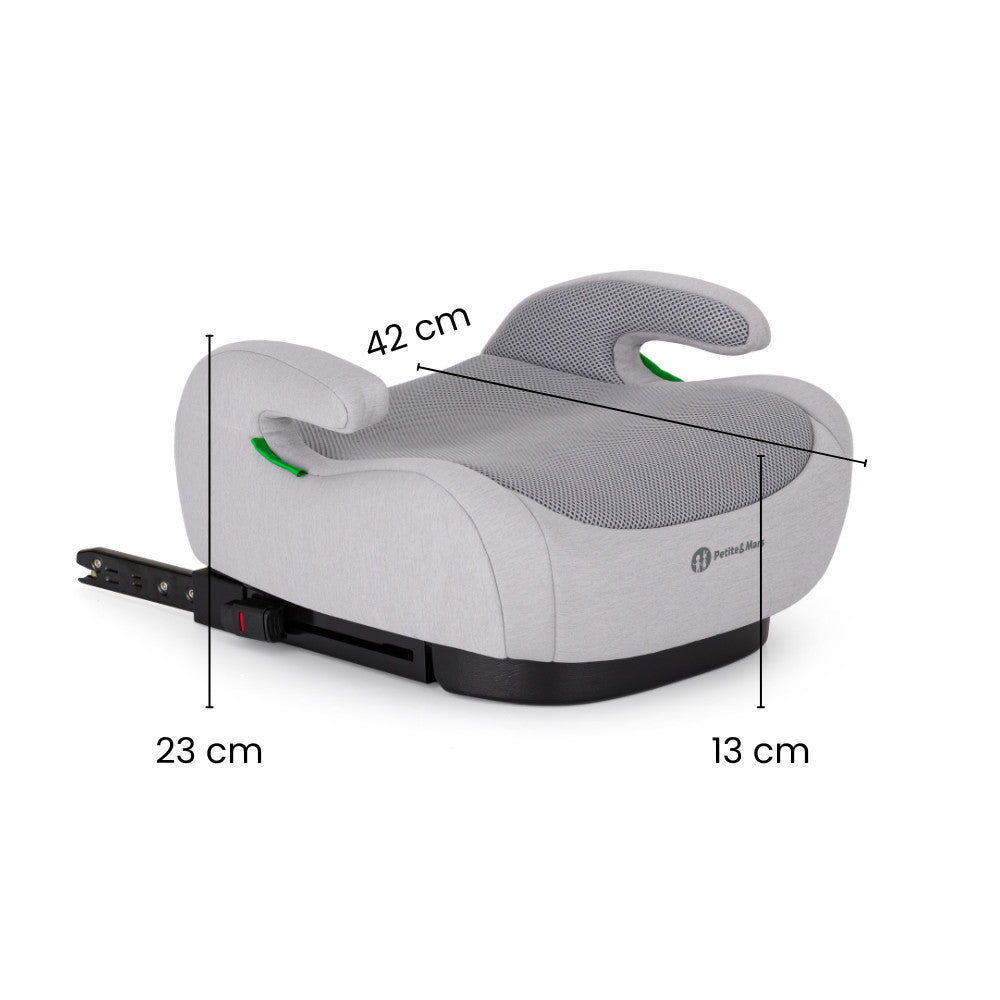 PETITE&MARS Optimus Pro i-Size Air Gentle Grey 125 - 150 cm (22-36 kg)-8