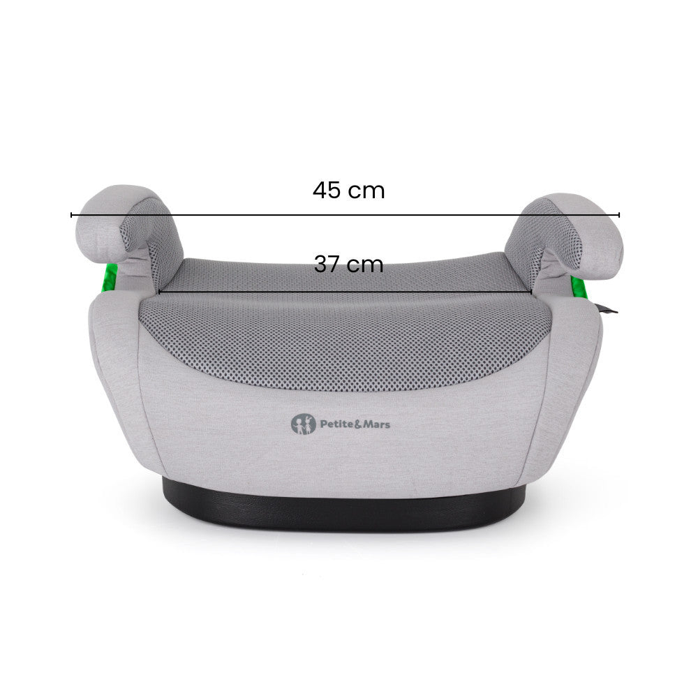 PETITE&MARS Optimus Pro i-Size Air Gentle Grey 125 - 150 cm (22-36 kg)-9