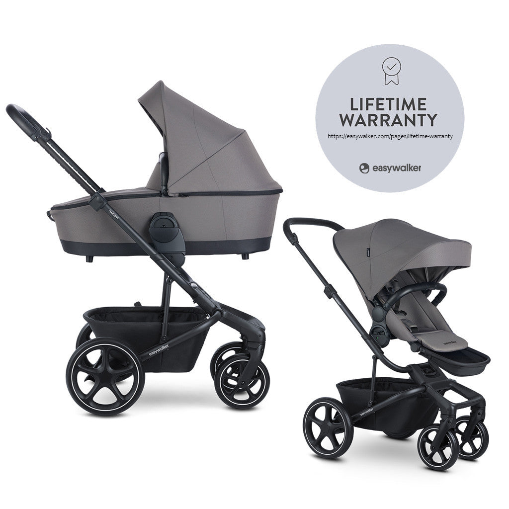EASYWALKER Kombinált babakocsi Harvey5 2v1 LITE RWS - Pebble Grey-0